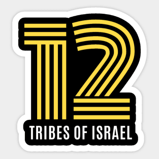 12 Tribes of Israel Christian Graphic Sticker